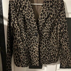 Metrostyle Animal Print Blazer